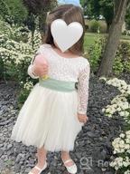 картинка 1 прикреплена к отзыву Полная длина прямой рукав цветочный белый детская одежда для девочек. от Matt Nichols