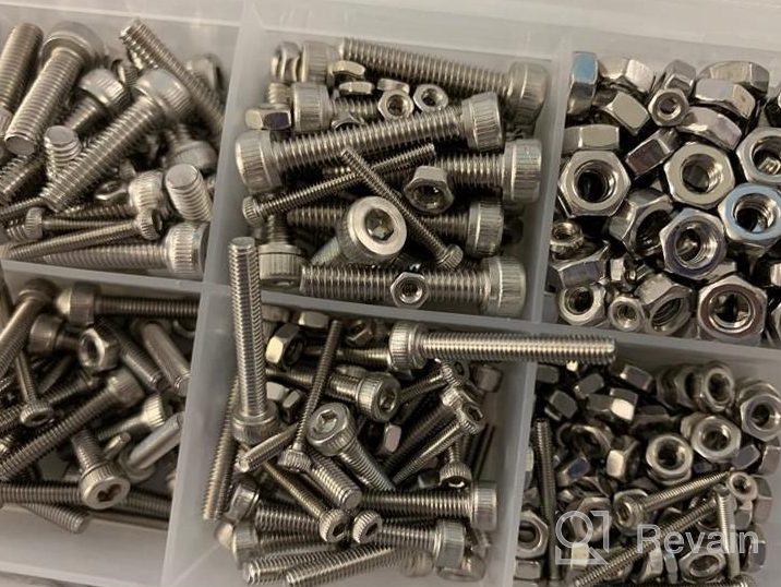 img 1 attached to SZHKM 150PCS M6 Kit Crib Screws Hardware Replacement Kit Hex Socket Head Cap Screws Nuts Zinc Plated M6 Screws Barrel Screws Furniture Screws And Bolts Assortment Kit For Baby Bed With Free Tools review by Paul Walters