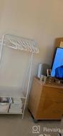 img 1 attached to White Metal Clothing Rack With Shelves And Hooks - YOUDENOVA Garment Organizer review by Chris Bhatia