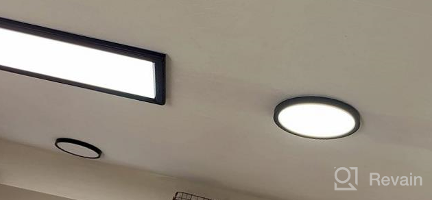 img 1 attached to Upgrade Your Ceiling With 7.5 Inch LED Flush Mount Light: Dimmable, Night Light, High CRI, 1275 LM, 3 Selectable Color Temperatures & 3 Mounting Options review by Dan Buycks