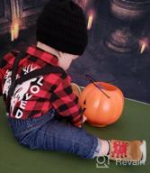img 1 attached to Newborn Baby Red Plaid Long Sleeve Flannel Shirt - Winter Fall Clothes For Boys & Girls review by Chad Sornsin