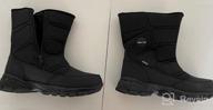 img 1 attached to Winter Waterproof Snow Boots For Men - Warm, Lightweight And Slip-On With Mid-Calf Zipper - Perfect For Outdoor Athletic Activities - SILENTCARE review by Dustin Ramsey