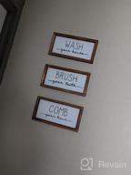img 1 attached to Complete Your Rustic Bathroom Decor With LIBWYS'S Set Of 3 Bathroom Signs review by Jeff Robeson