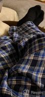 img 1 attached to Men's Cotton Flannel Pajama Set - Classic Sleepwear for Lounging and Sleeping review by Bob Novitsky