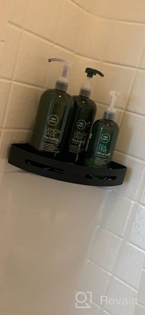 img 1 attached to Maximize Bathroom And Kitchen Storage With Hoomtaook Wall-Mounted Corner Caddy: 2-Tier Adhesive Triangle Shelves With No Drilling Required! review by Roger Sanders