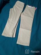 img 1 attached to Nautica Girls Uniform Straight Stretch Pants & Capris for Girls' Clothing review by Veronica Williams