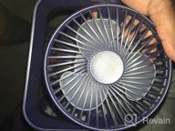 img 1 attached to TriPole Desk Fan Small Table Fan Rechargeable Battery Operated Mini Fan 360 Degree Rotation 5.1 Inch Portable Fan 4 Speed USB Personal Fan For Home Office review by Josh Reynolds