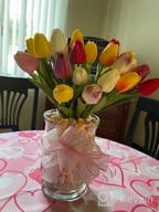 img 1 attached to Colorful 28-Piece Artificial Tulips Set For Stunning Floral Arrangements And Spring Décor review by Bryan Gibbons