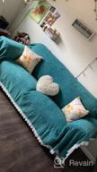 img 1 attached to ROOMLIFE Chenille Sectional Couch Covers For 3 Cushion Couch Minimalist Rhomboid Lines Sofa Covers Cozy Futon Sofa Slipcover Couch Cover For Dogs Cats Pet Practical Furniture Protector,71" X 134 review by Britney Matthews