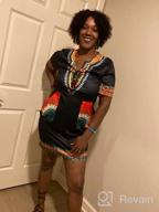 img 1 attached to SheKiss Women'S African Attire Dashiki Traditional Tribal Vintage Ethnic Midi Dress review by Rob Sanchez