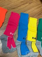 img 1 attached to Pack Of 5 Kid'S Soccer Socks With Knee High Tube Design And Towel Bottom - Ideal For Football With Pressure Fit For Little And Big Kids (Ages 4-13) review by Hassan Barrera