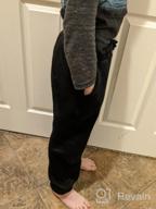 img 1 attached to 👖 Soft Faux Sherpa Jogger Pants for Kids | Unisex Casual Sweatpants for Boys and Girls Ages 4-12 Years review by Albert Wallin