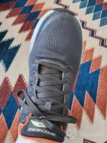 img 5 attached to Skechers Mens Arch Oxford Gray Men's Shoes in Athletic