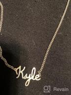 img 1 attached to Personalized Rose Gold Name Necklace - Custom-made Jewelry for Women, Girls, and Couples - LoEnMe Gift+ review by Jane Crawford