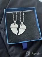 img 1 attached to 👯 Partner in Crime: MJartoria Engraved Best Friend Necklaces for 2 review by Dan Cramer