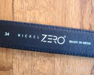 img 1 attached to Premium Metro Black Nickel Free Belt - Must-Have Men's Accessory for Style and Comfort review by Badazz Webb