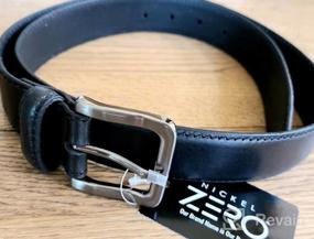 img 5 attached to Premium Metro Black Nickel Free Belt - Must-Have Men's Accessory for Style and Comfort