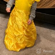 img 1 attached to Yellow Layered Princess Costume Dress-Up With Accessories For Little Girls By ReliBeauty review by Sal Muniz