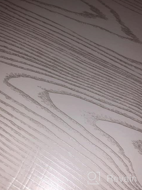 img 1 attached to Revamp Your Home Decor With Silver White Wood Wallpaper - Self-Adhesive, Removable, And Perfect For Cabinets, Countertops & Furniture! review by Josh Nat