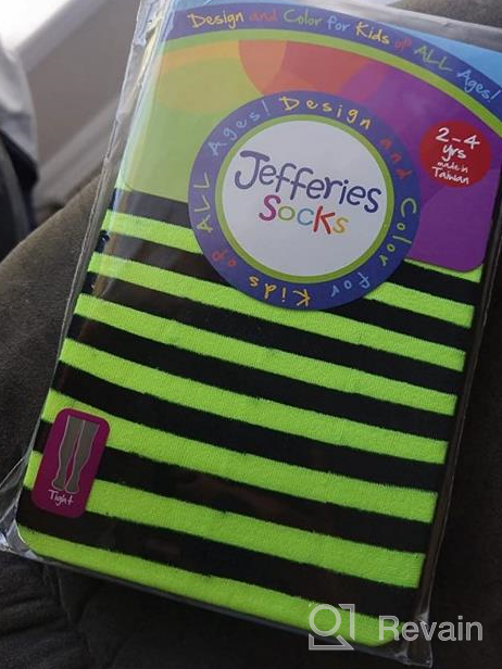 img 1 attached to Adorable Striped Tights for Little Girls: Jefferies Socks Delight! review by Steven Jackson