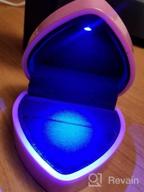 img 1 attached to ISuperb Heart Shaped Ring Box LED Light Engagement Ring Boxes Jewelry Gift Box For Proposal Wedding Valentine'S Day Anniversary Christmas (Navy Blue) review by Tina Harris