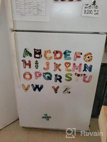img 5 attached to JCREN Jumbo Magnetic Animals Alphabet Letters Set - Large Uppercase ABC Fridge Magnets For Fun Learning, Spelling & Preschool Education - Perfect Refrigerator Gift For Boys & Girls 3-5 Years Old