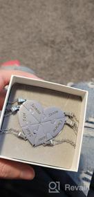 img 5 attached to Sterling Silver BFF Puzzle Name Heart Necklace Set - 2/3/4/5/6/7/8 Pcs Personalized Family Love Jewelry With Free Engraving And Delicate Packaging