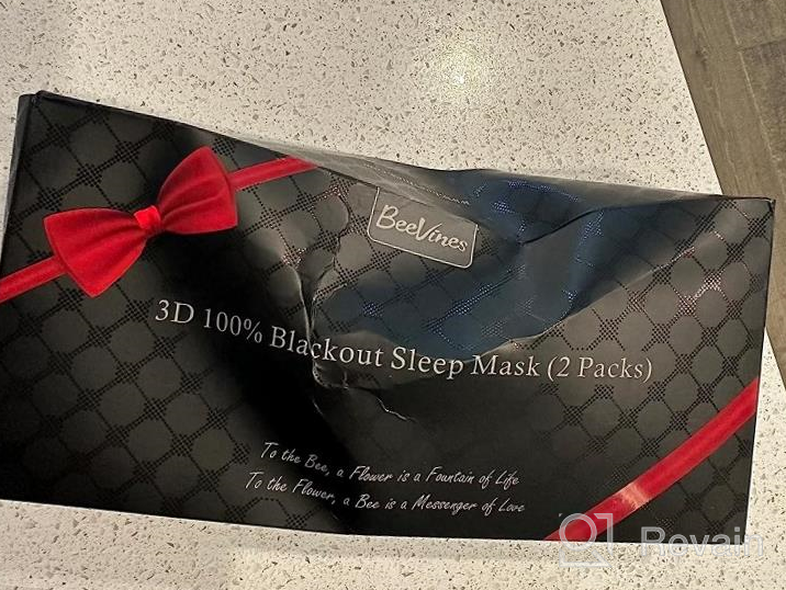 img 1 attached to BeeVines 3D Contoured Sleep Mask For Men & Women, 2 Pack With Adjustable Strap - Soft Breathable Eye Shade Cover For Travel Yoga Nap Blindfold. review by Tommy Clement