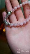 img 1 attached to Natural Stone Bracelet For Women: Pink Rose Quartz And Labradorite Gemstones review by Amber Leigh