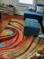 img 1 attached to Modern Splash Adja Area Rug By Home Dynamix - Runner Size 1'6" X 7'2 review by Monica Ross