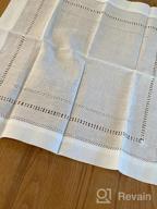 img 1 attached to Navy Blue Handmade Linen Table Runner - 16 X 126 Inches Long - Machine Washable review by Stacey Williams