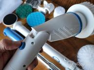img 1 attached to Clean With Ease: IEZFIX Electric Spin Scrubber With 7 Replaceable Brush Heads For Efficient Bathroom And Shower Cleaning review by Trey Gilbert