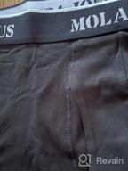 img 1 attached to Molasus Men'S Soft Cotton Boxer Briefs With Open Fly And Tagless Design review by Matt Kovacevic