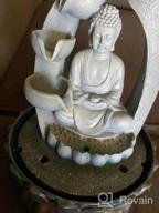 img 1 attached to Zen Meditation Tabletop Waterfall Kit: SunJet Buddha Fountain Fengshui Indoor Decoration For Office & Home Decor review by Corey Holloway