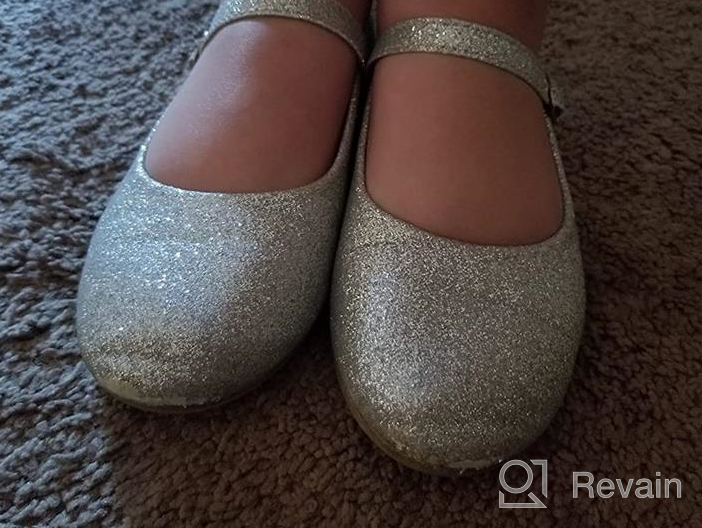 img 1 attached to 💃 SANDALUP Mary Jane Flats: Perfect Ballet Shoes for Little Girls' Dress-Up Days review by Nailah Polanco