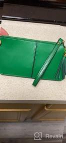 img 6 attached to Women'S Genuine Leather Wristlet Clutch Wallet: Multi-Card Organizer With Cell Phone Pocket And Purse