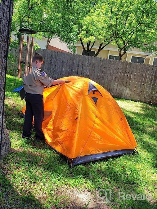 img 1 attached to BISINNA Lightweight 2-Person Camping Tent: Waterproof, Windproof, And Easy To Set Up For Outdoor Adventures review by Tom Childress