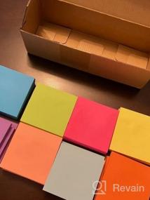 img 7 attached to 24 Pack 3X3 Inches Sticky Notes, Bright Colors Self-Stick Pads With Super Sticking Power, Easy To Post For Home Office Notebook - 84 Sheets/Pad