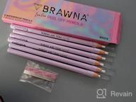img 1 attached to 6 Pcs Waterproof Eyebrow Pencils With Sharpener For Shaping, Defining & Microblading - BRAWNA Quick & Easy To Use White Eye Brow Pencils review by Richard Gilbert