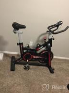 img 1 attached to VIGBODY Indoor Cycling Bike For Cardio Workout With LCD Monitor And Comfortable Seat Cushion - Perfect For Home Training Biking review by Mike Burnett