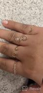 img 1 attached to 🌈 Bohemian Joint Midi Retro Gem Finger Ring Sets - 10 to 15 Crystal Knuckle Stacking Rings for Women and Teen Girls with Comfort Fit Size 5-9 review by Dave Harris
