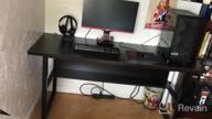 img 1 attached to 63-Inch Computer Desk With Bookshelf And Storage Shelf - Perfect For Home Office And Gaming Corner Workstation - Black Walnut Finish - Easy Assembly And Simple Style By DEWEL review by Larry Breeze