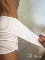 img 1 attached to Latex Free 2" X 5 Yards Medical Cotton Compression Bandage Wrap With Hook And Loop Closure - 10 Pack For First Aid, Sprains & Injuries review by Shameka Brown