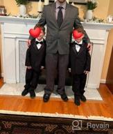 img 1 attached to GN210 Formal Dresswear Tuxedo Black Boys' Clothing in Suits & Sport Coats review by Doug Taylor