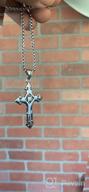 img 1 attached to Stylish Stainless Steel REVEMCN Cross Pendant Necklace for Men, Women & Kids - Silver, Gold, Black, 18-22 Inches Chain review by Leon Yulharmanto