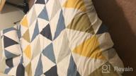 img 1 attached to AMWAN Cotton Full Bedding Sets Grey Geometric Duvet Cover Queen Grid Plaid Comforter Cover Geometric Bedding Set For Boys Men 1 Duvet Cover With 2 Pillowcases Geometric Bedding Collection review by Wade Meeks