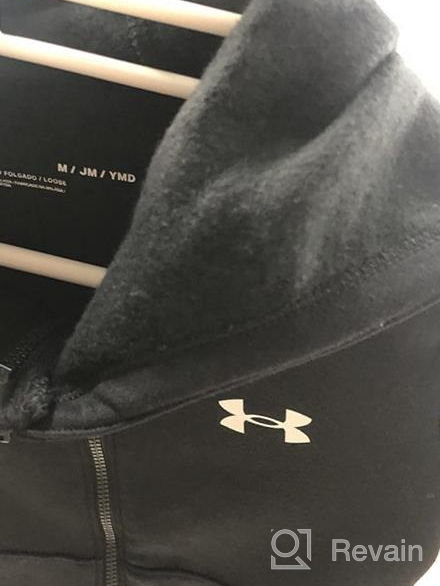 img 1 attached to Stay Warm and Stylish with Under Armour Girls' Rival Fleece Full-Zip review by Cassie Zingone