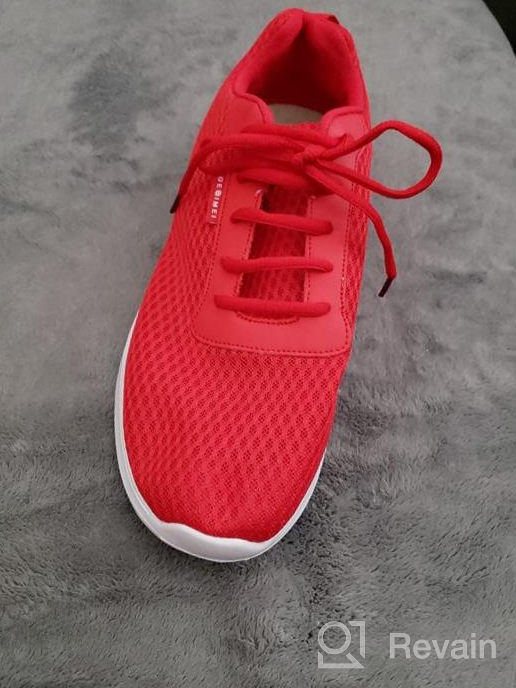 img 1 attached to GESIMEI Breathable Comfortable Sneakers Lightweight Men's Shoes review by Don Santos