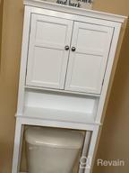 img 1 attached to White Bathroom Space Saver Cabinet Organizer With Adjustable Shelves And Over-The-Toilet Storage, By UTEX review by Steven Hudson