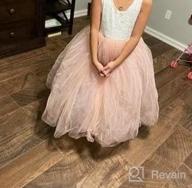img 1 attached to Girl'S Lace Flower Tutu Dress A-Line Backless Princess Gown For Party Pageant review by Dale Hing